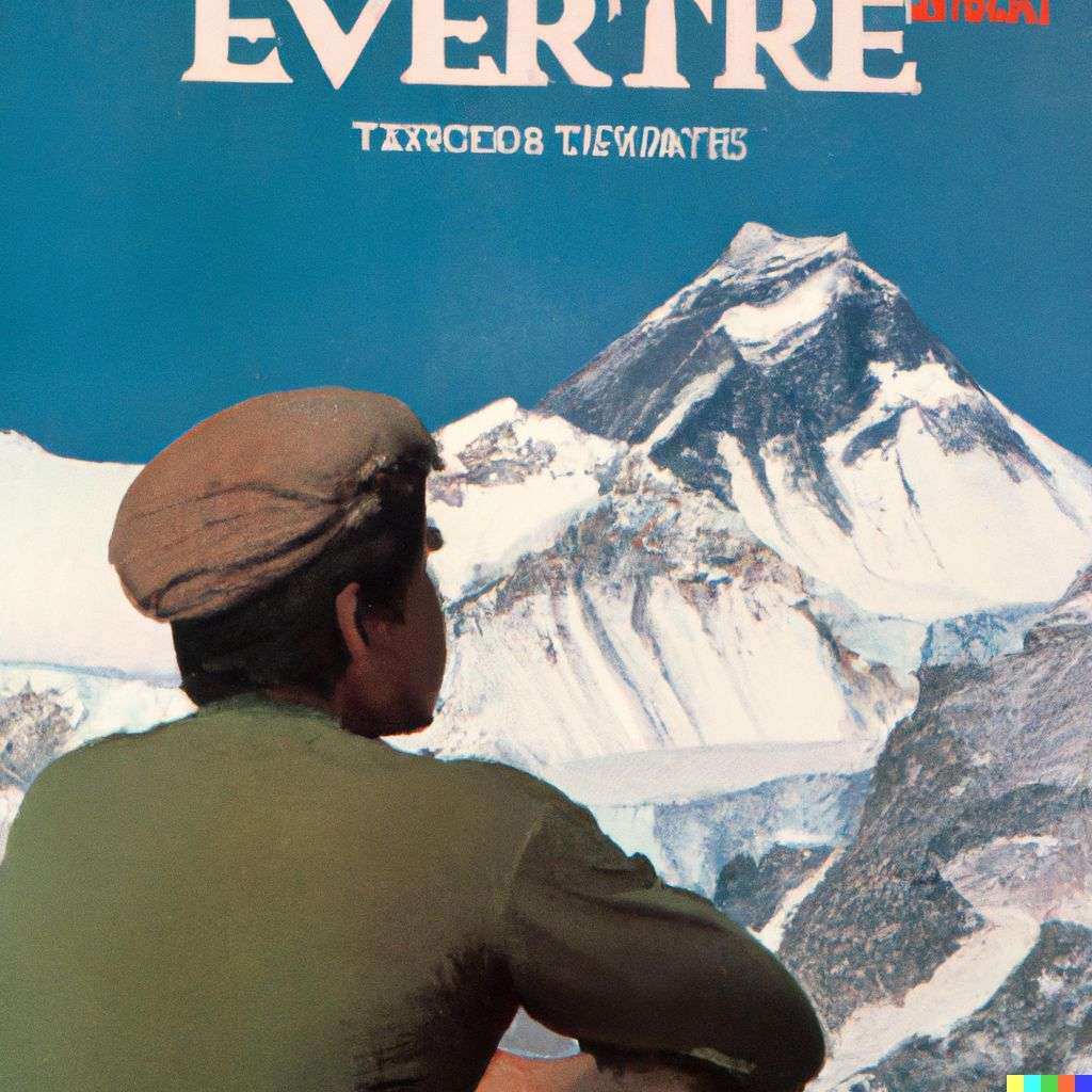 someone gazing at Mount Everest, front cover of Time magazine, 1980